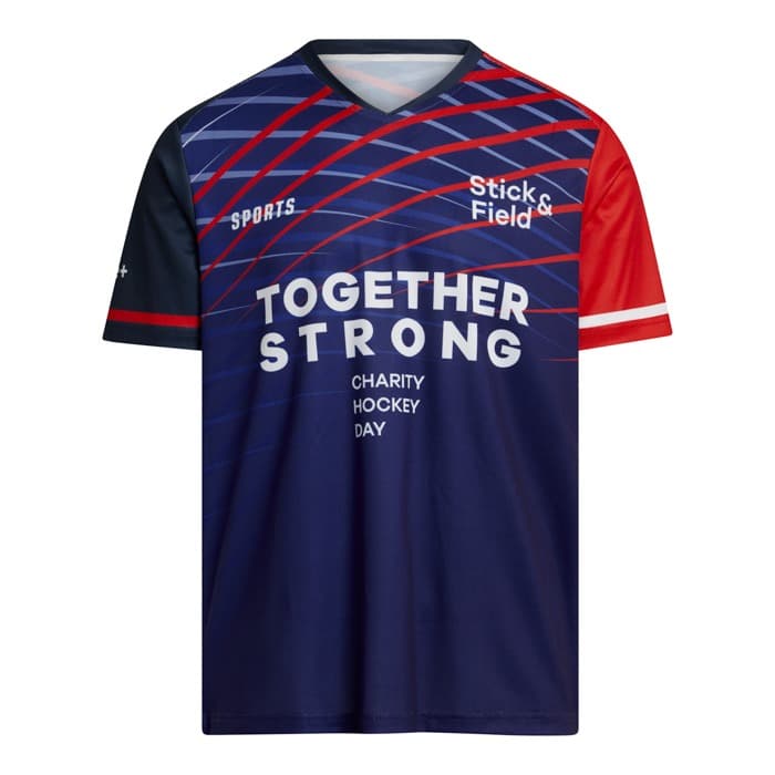 Innebandy V-ringad t-shirt i mesh 145gsm