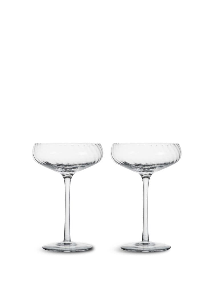 Champagnekupa Opacity, 2-pack i klar