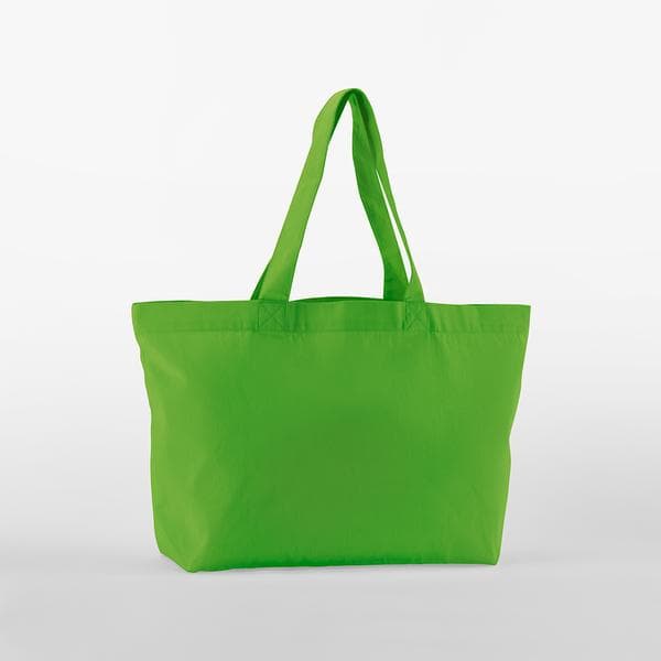 Organic Twill Shopper i apple green