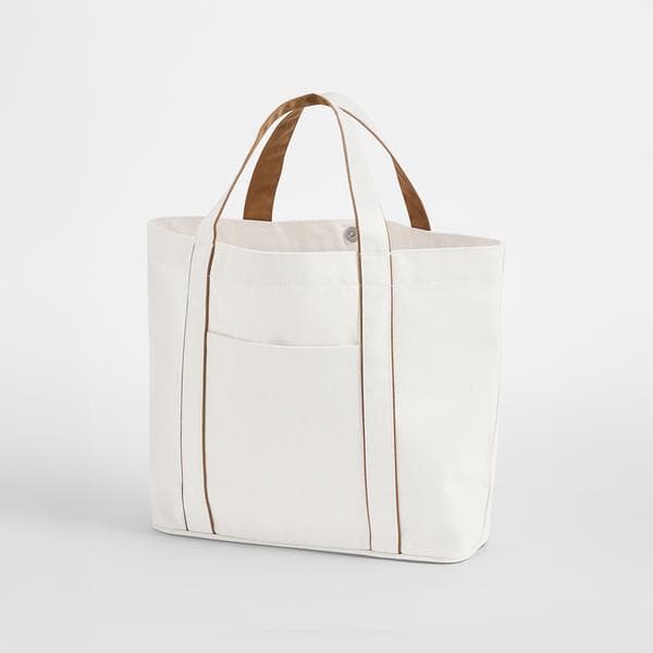 Courtside Medium Tote i soft white/caramel