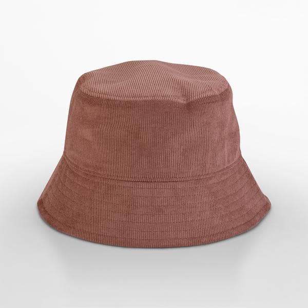 Organic Cord Bucket Hat i redwood