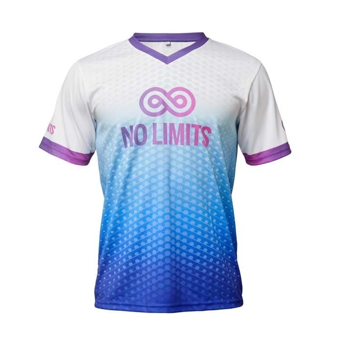 Mesh polyester t-shirt V-ringad 135g