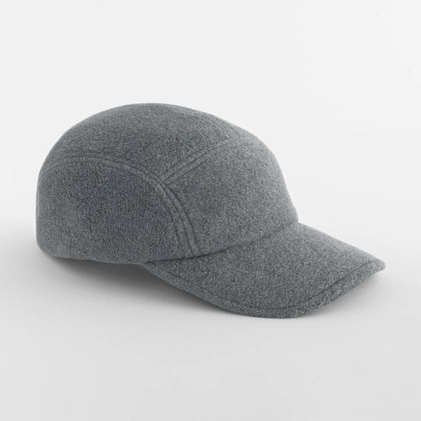 Recycled Fleece 5 Panel Cap i charcoal