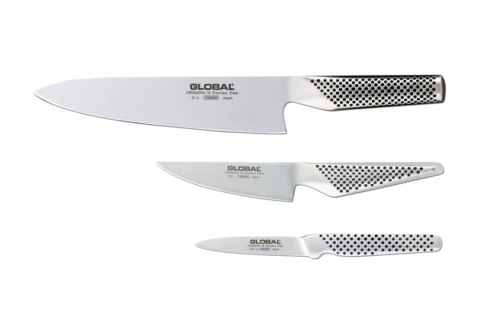 Knivset i 3 delar Global G-2, GS-1 & GSF-15