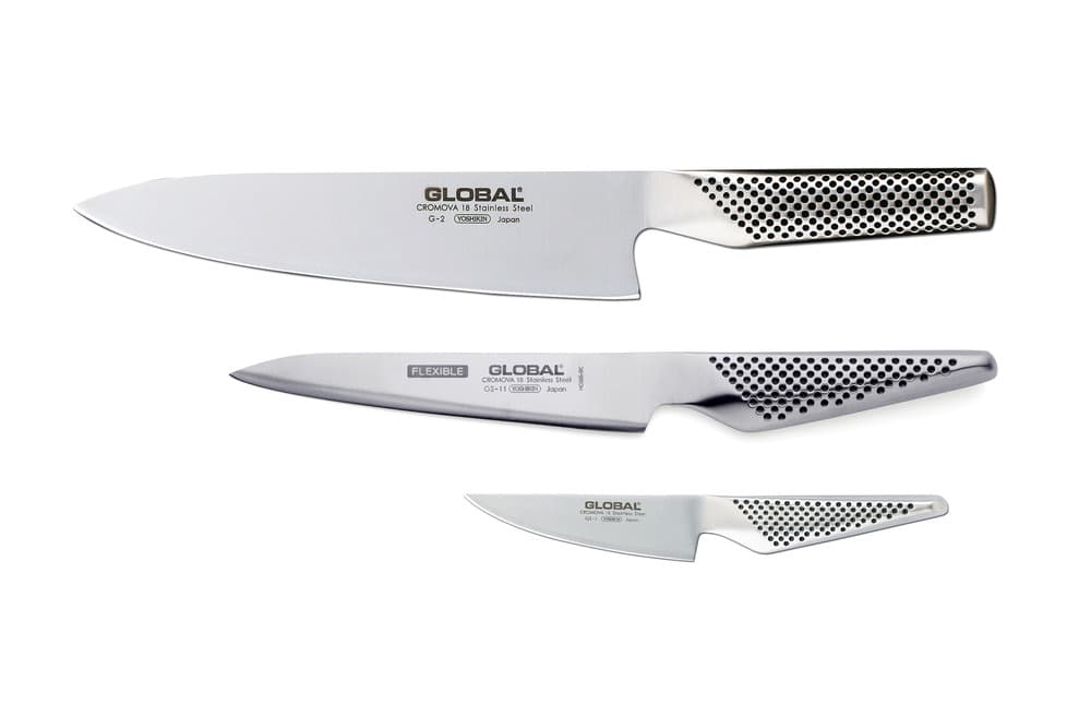 Knivset i 3 delar Global G-2, GS-1 & GS-11